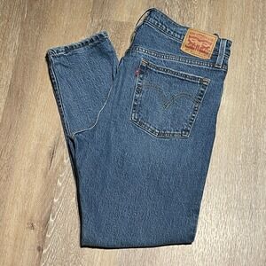 Levi Strauss 501 Original Fit Button Fly Blue Denim Jeans‎ Men's Size W 31 L 28